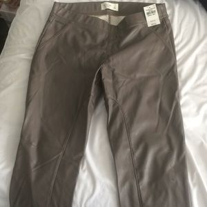 Abercrombie and Fitch leather-like leggings